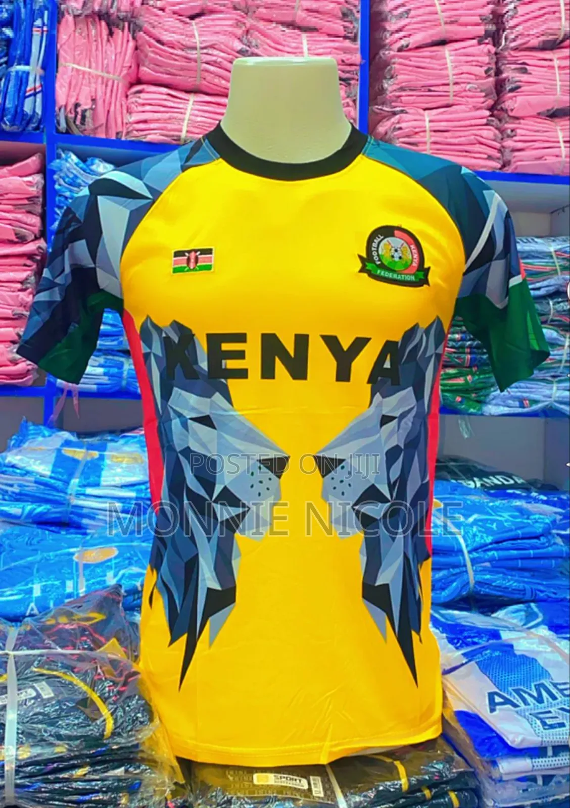 Yellow Kenya Rugby Team Jersey