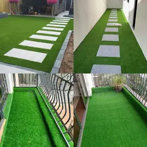 Artificial Green Grais Carpets With Mazeras
