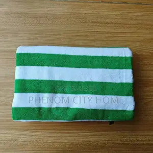 Green Cabanas Medium Stripped Towels