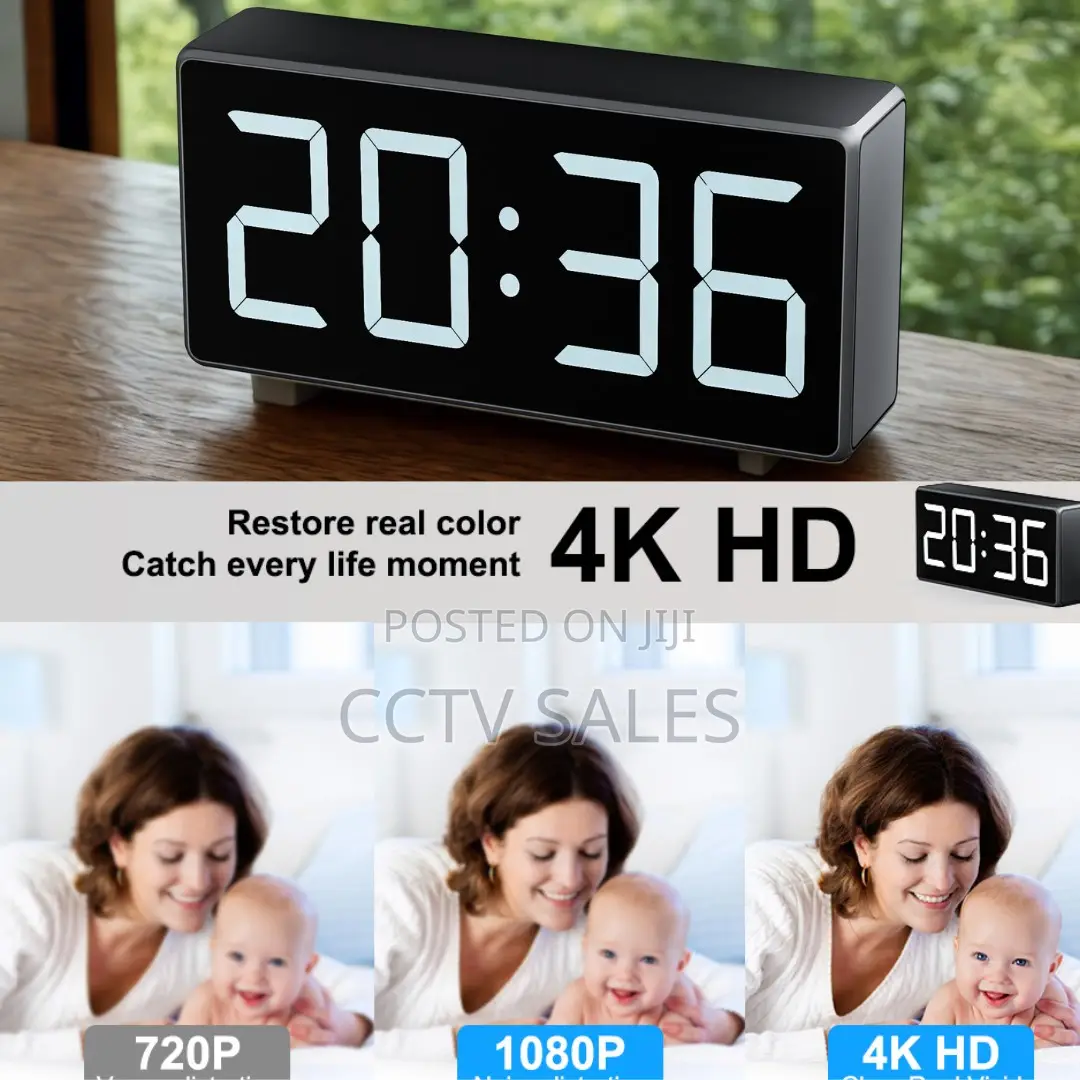 Spy Clock Camera Wide View Wall Display Clock 