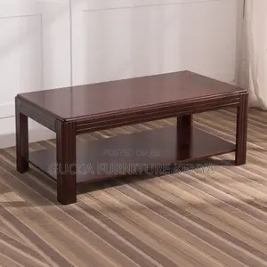 Coffee Tables:120cm Wooden Coffee Table – Mahogany Finish