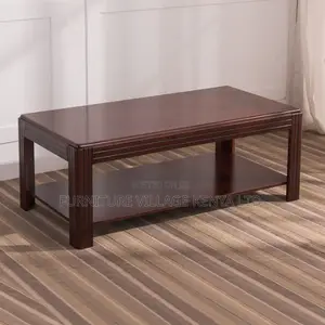 Coffee Tables:120cm Mahogany Wood-Look Office Coffee Table