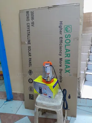 Solar Pump And Panel 200 Watts 10m Deep  1500l/Min