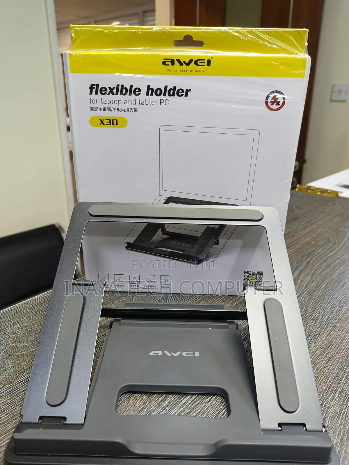 Awei Laptop Stand Holder Foldable Holder Aluminum Alloy