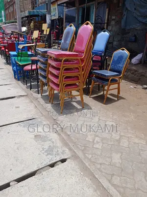 Blue Red Church Conference Chairs