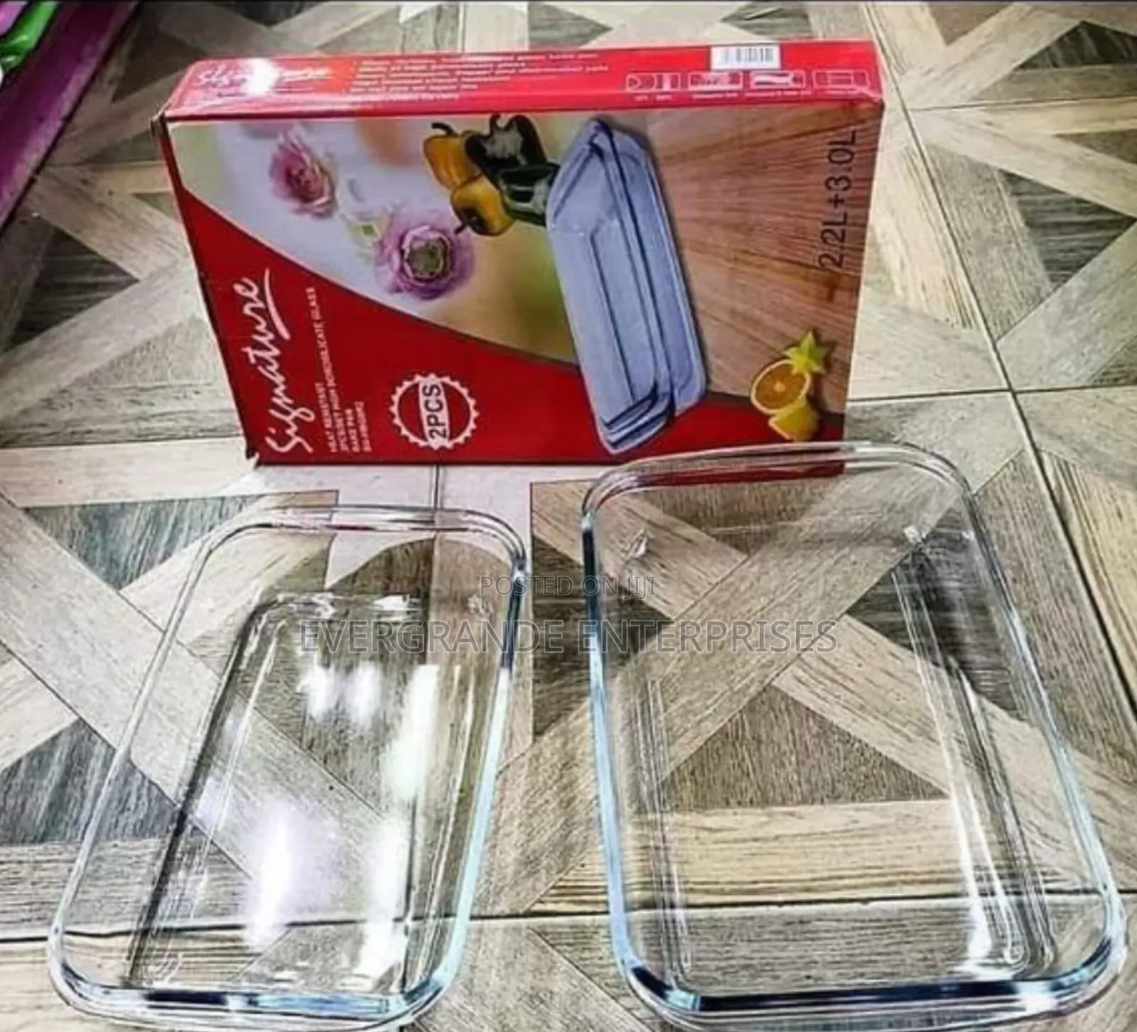 Baking Pan, Set of 2 Pieces Rectangular Baking