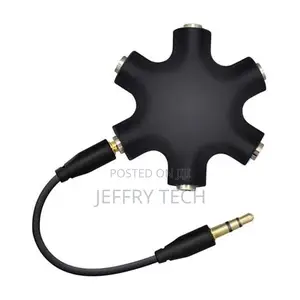 Headphone Splitter, 5-Jack 3.5mm Earphone Headphone Audio