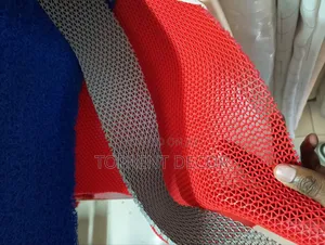 Red and Grey Perforated PVC Antislip Rubber Mats