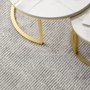 Coffee Tables:Stackable Round Coffee Table With Steel Frame"