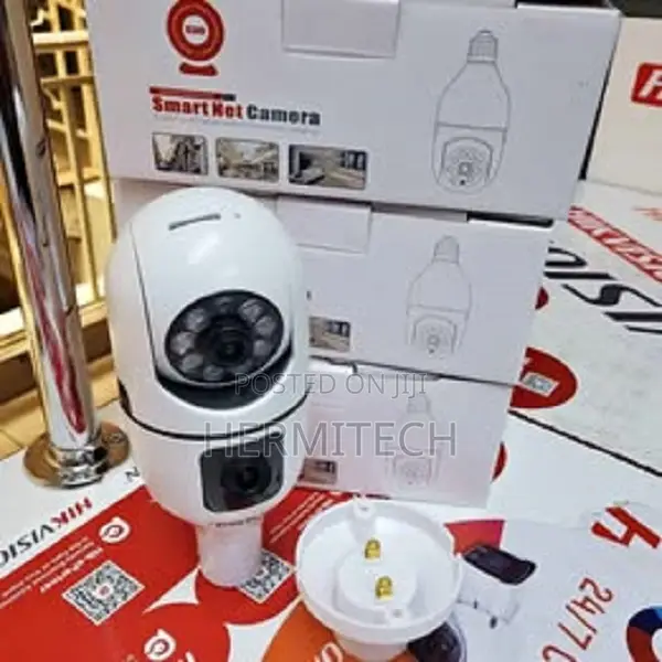 *Wifi Smart Camera Dual Lens Camera Bulb.Screen