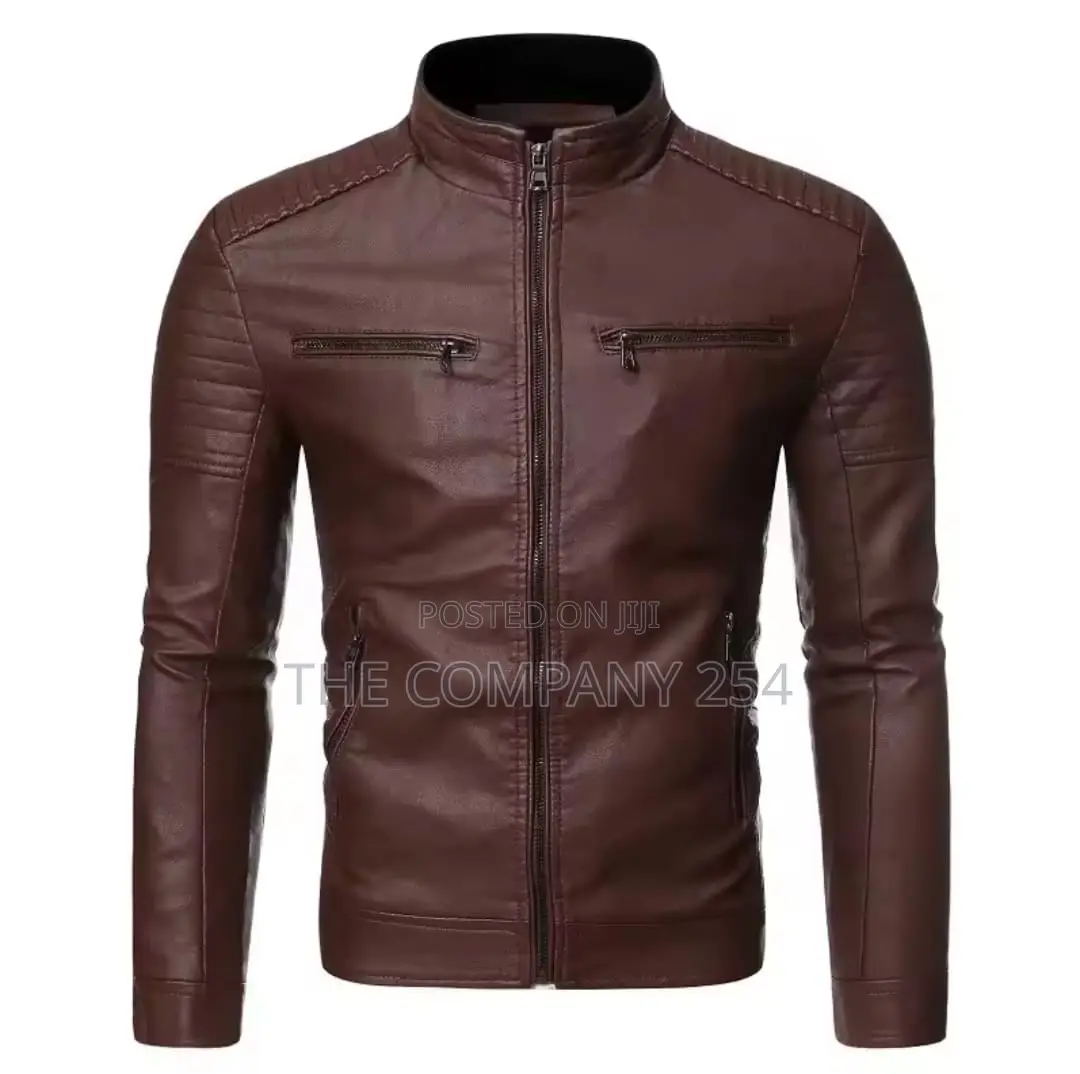 Quality Leather Men Business Casual Plain Jackets