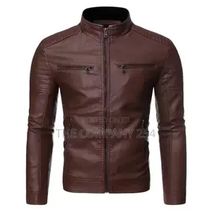 Quality Leather Men Business Casual Plain Jackets