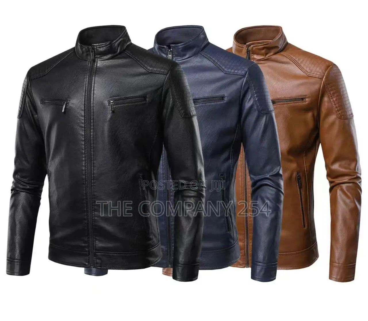 Quality Leather Men Business Casual Plain Jackets