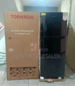 Black Turnado Double Door Fridge 304 L T/7