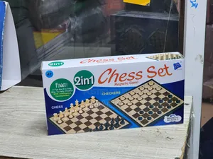 2-in-1 Chess Checkers Set