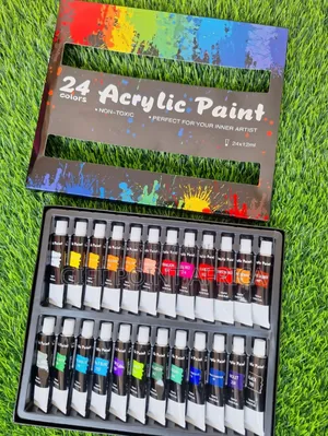 24 Pieces Acrylic Paints for Kids