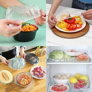 100pc Pack of Clear Stretching Food Covers