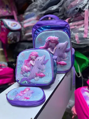 Purple Bag, Insulated Lunch Bag, Pencil Poach School Bags