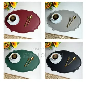 6 Pieces Nordic Leather Anti Slip Tablemats