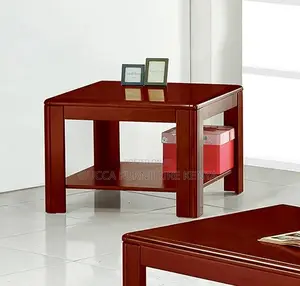 Coffee Table:Square Solid Wood Small Coffee Table for Office