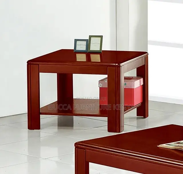 Coffee Table:Square Solid Wood Small Coffee Table for Office