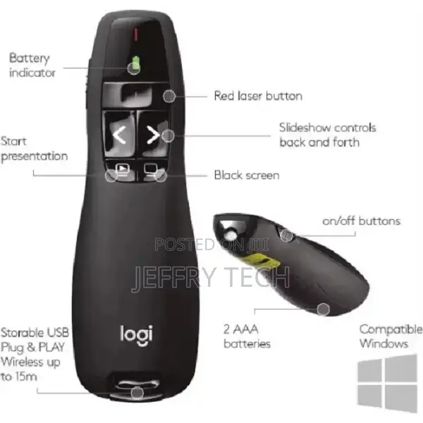 Wireless Laser Presenter Usb Remote Control Mouse