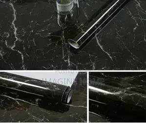 Black Marble Contact Paper