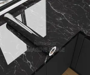 Black Shade Marble Contact Paper