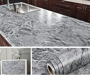 Light Grey Marble Contact Paper