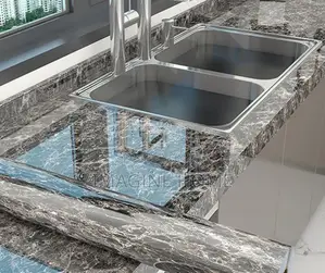 Cabinets Marble Contact Paper