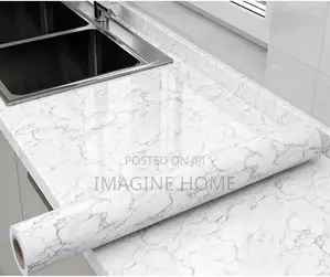 White Marble Contact Paper