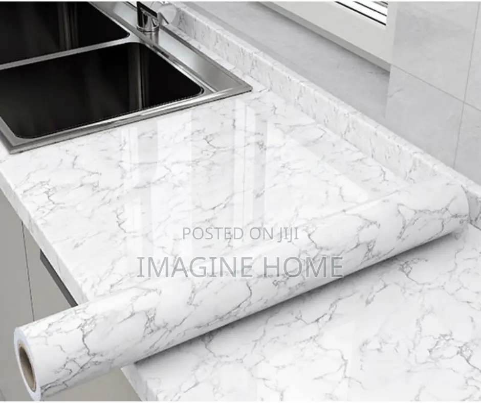White Marble Contact Paper