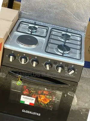 60×60 With Electric Oven - Globalstar Gas Cooker, 3 +1 Jet