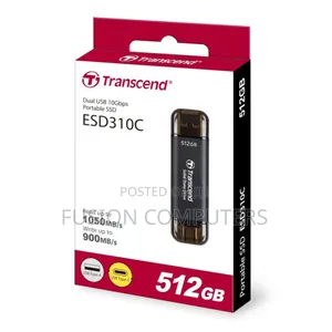Transcend 310c 512gb Usb C Portable SSD (Black)