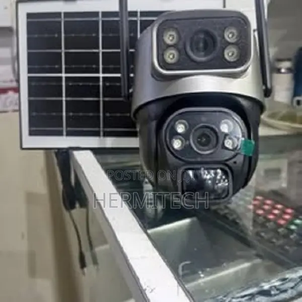 Solar Powered 4g Dual Lens 4mp Security Camera Outdoor-