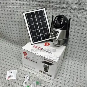 Solar Powered 4g Dual Lens 4mp Security Camera Outdoor-