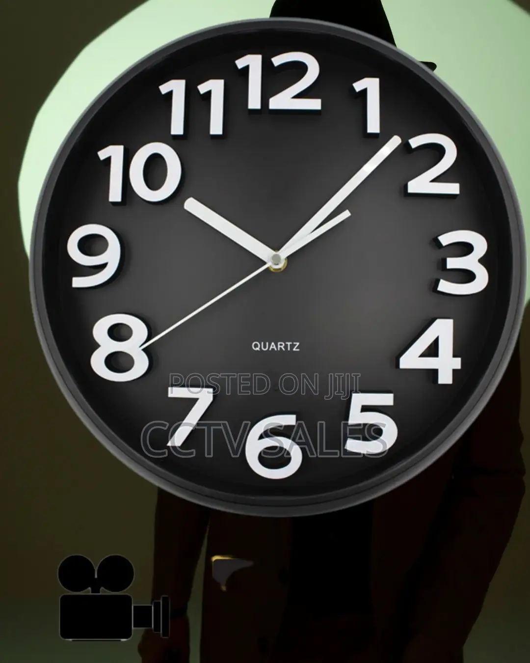 Wall Clock Hidden Camera