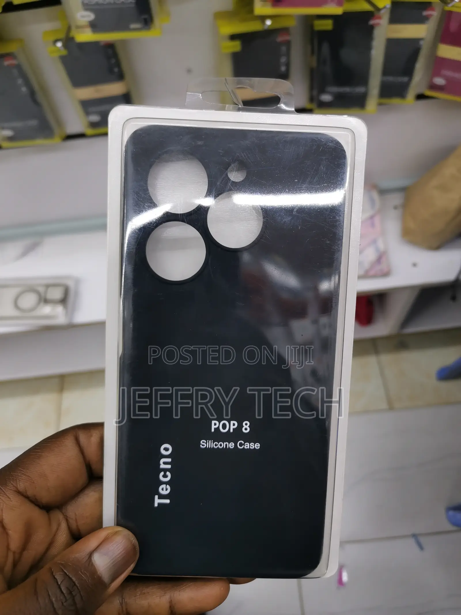 Hwpivox Silicone Case for Tecno Pop 8 With Microfiber Lining