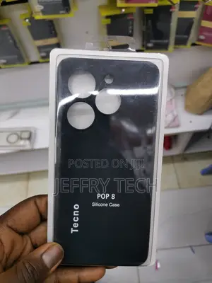 Hwpivox Silicone Case for Tecno Pop 8 With Microfiber Lining