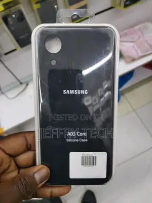 Nuimadl Galaxy A03 Core Silicone Case With Microfiber Lining