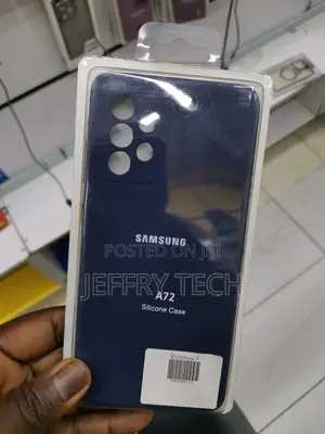 Bejosh Liquid Silicone Case for Samsung Galaxy A72 Black