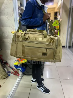 Beige Canvas Large Multi Pockets Strong Travelling Bags 1800