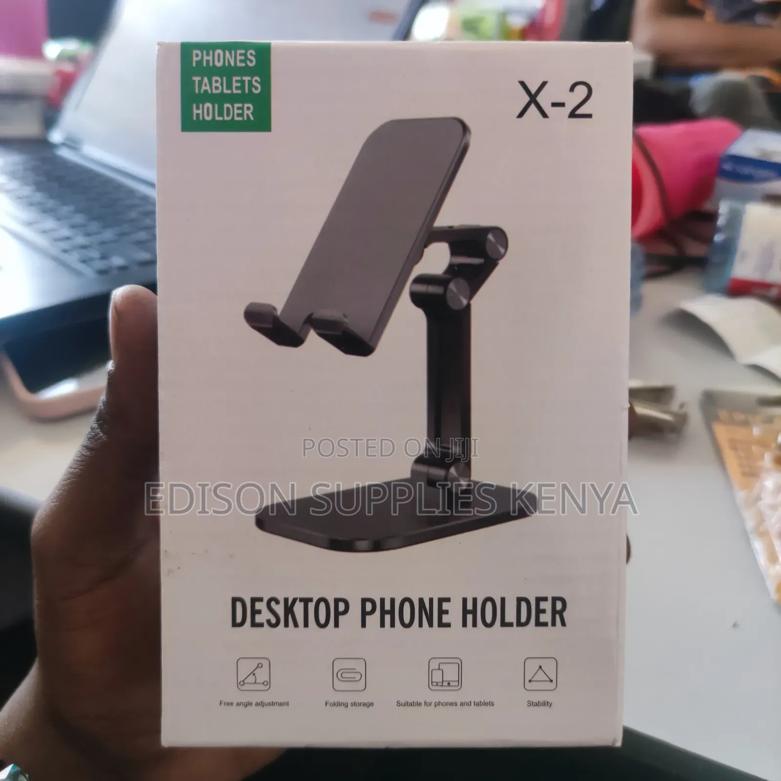 Universal Angle Adjustable 4"-12.9" Tablet Mobile Holder