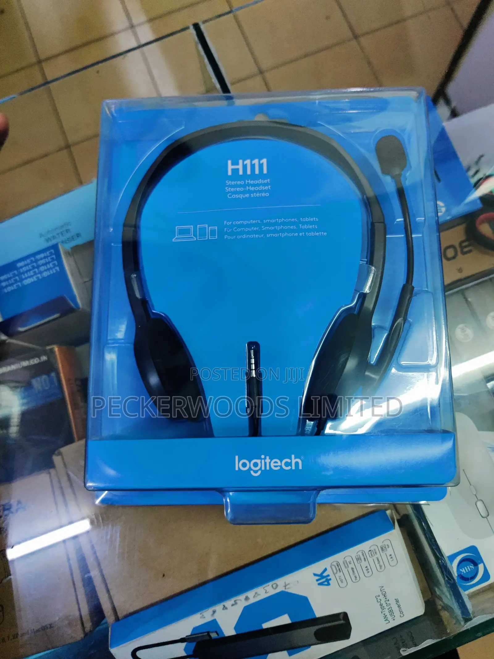 Logitech H111 Head Stereo Headset Black Brand New