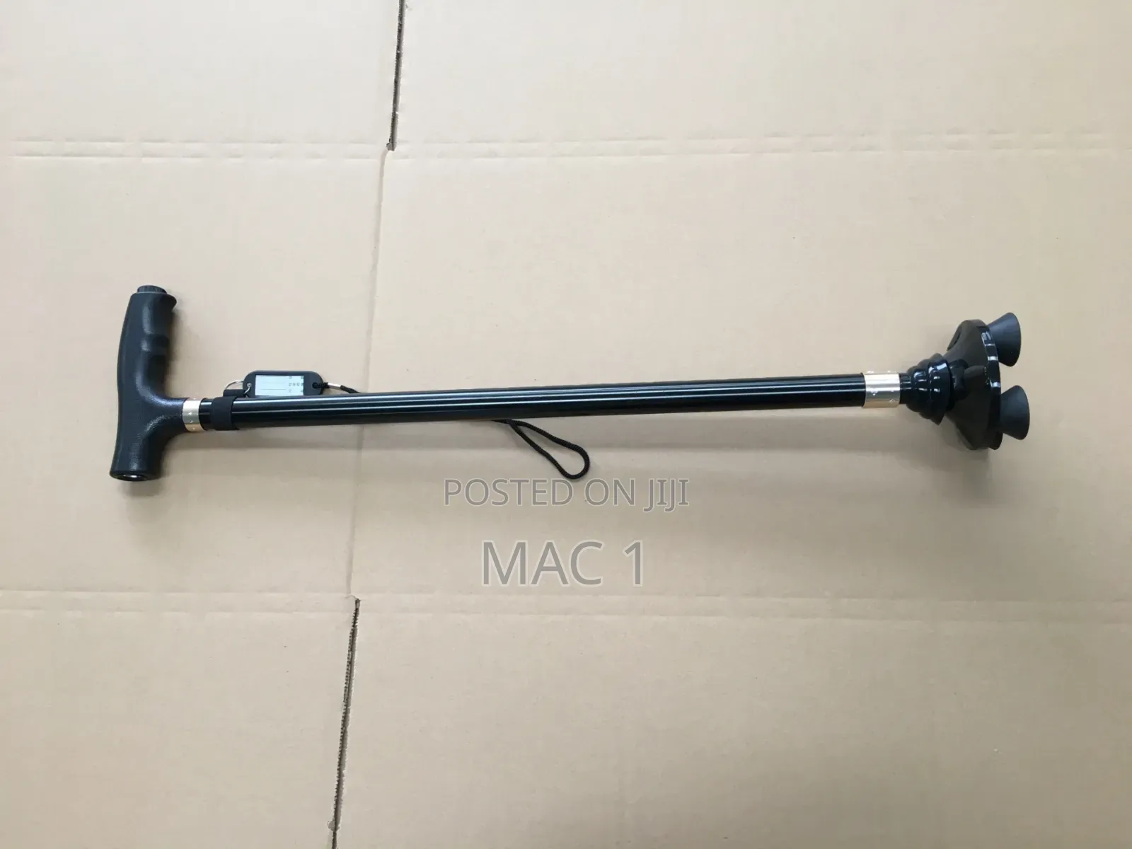 Adjustable Walking Stick With Three Rubber Base Antislip