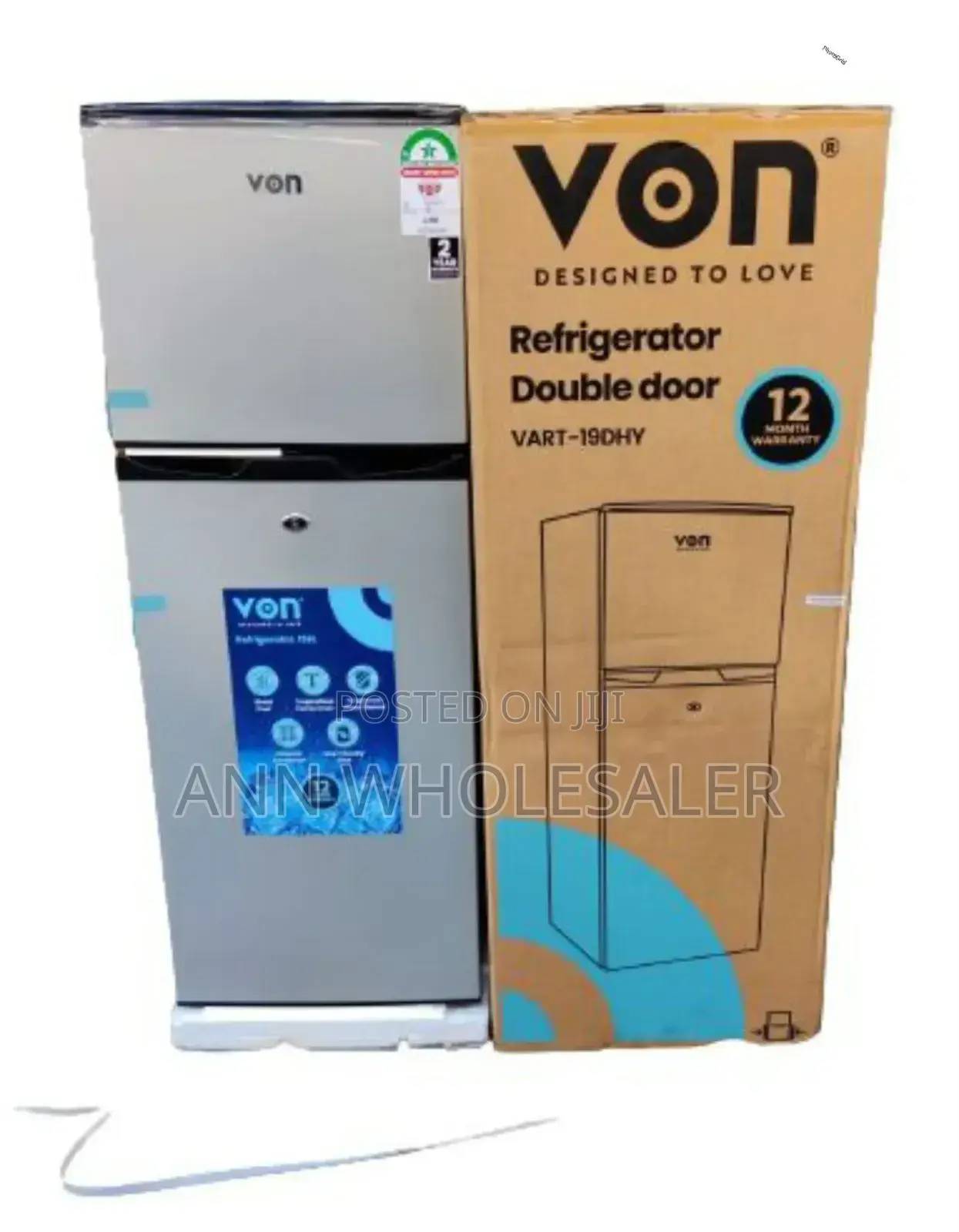 Grey 136 Litres Refrigerator / Von