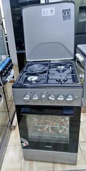 Haier 4 Gas Burner 50x60cm Standing Cooker Ecr1040egsb