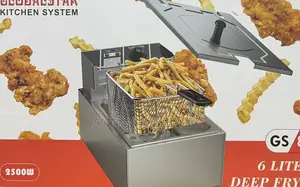 +
6 Litres Globalstar Single Deep Fryer Fg/6