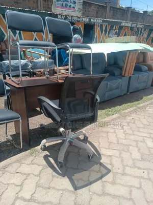 High Quality 1m Office Desk With Mesh Chair Ft9td