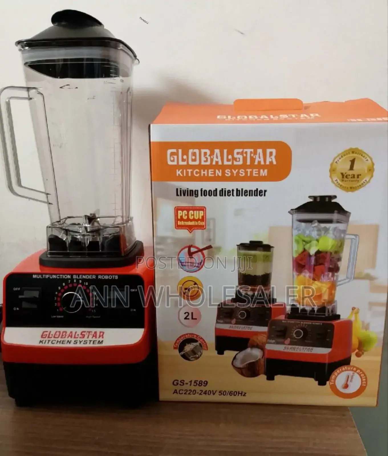 2 in 1 Globalstar Blender( Silver Crest Blender,) S/6